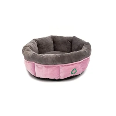 Image of Sleepy Paws Ancol Made From Oval Donut Bed for Dogs 50cm Pink