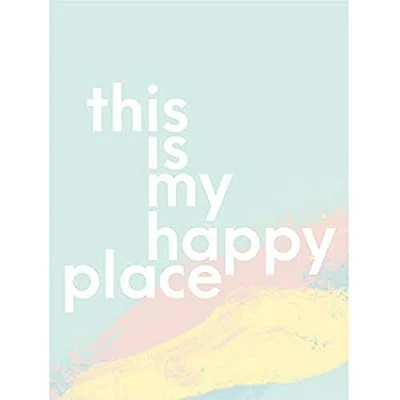 Image of Wee Blue Coo This Is My Happy Place Canvas Wall Art Print