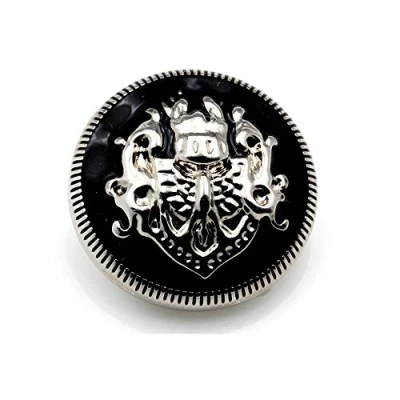 Image of Metal Buttons Gold Black Shank Coat Sweater DIY Double Lions Sewing Butons Pack of 10