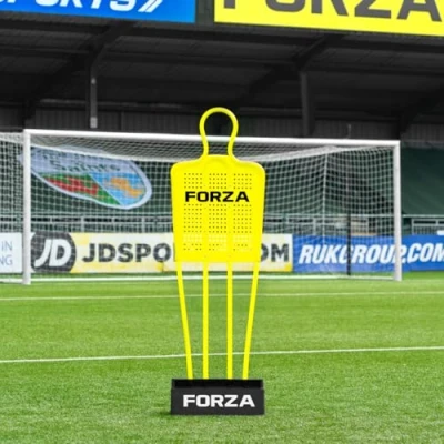 Image of FORZA 2 in 1 Football Rebound Block &amp; Mannequin Base (15kg) Heavy Duty Training Tool for Passing Shooting Drills Optional Mannequins Three Sizes (Block + Jnr Mannequin, Pack of 1)