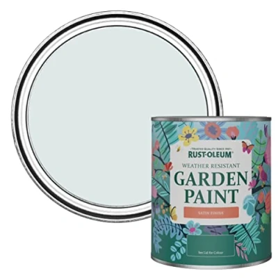 Image of Rust Oleum Blue Mould Resistant Garden Paint In Satin Finish Marcella 750ml