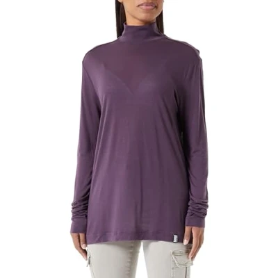 Image of G STAR RAW Women&#039;s Essential Mock Loose Top, Purple (lt maze D24004 9297 8880), XXS