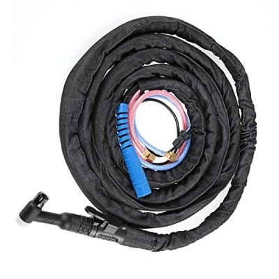 Image of Tig Welding Torch Water Cooled Agon Arc Nut Connector with 4m / 8m Cable and Denim Cover 350A(4m)