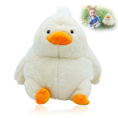 Image of SRV Hub Easter Plush Chick Toy 23cm, with Blushing Cheeks, Kids Soft Chicken Stuffed Animal, Newborn Babies Gifts, Toddler Hide Seek, Interactive Birthday, Present