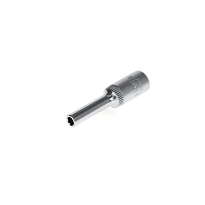 Image of GEDORE red Long socket, 1/4&quot; 6.3 mm drive, hexagonal, 4 AF, Tool, R41000409, Steel