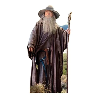 Image of Star Cutouts Ltd Lord of the Rings Gandalf SC667 Ian McKellen Lifesize Cardboard Cutout, Solid