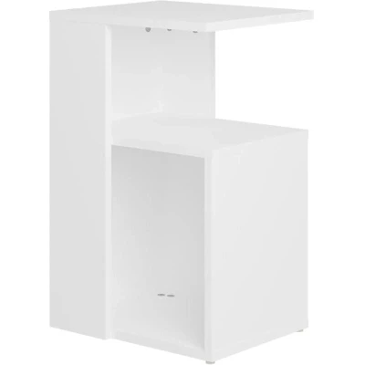 Image of vidaXL Side Table White 36x30x56 cm Engineered Wood