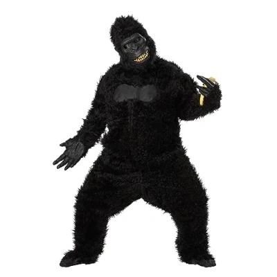 Image of California Costumes 1172 Goin&#039; Ape animal Adult Costume, Black, One Size