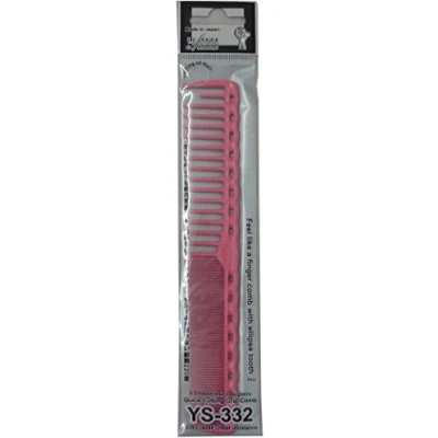 Image of YS Park 332 Long Hair Fine Tooth Professional Comb Pink