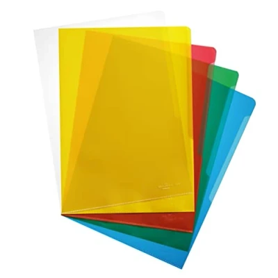 Image of Durable 233700 Standard A4 Polypropylene 120 µ Box of 100 Assorted Colours