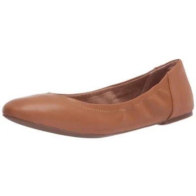 Image of Amazon Essentials Women&#039;s Belice Ballet Flat, Camel, 6.5 UK Wide