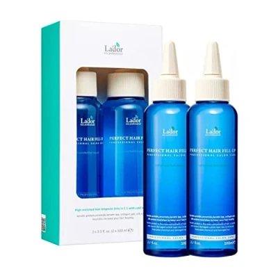 Image of LA&#039;DOR Perfect Hair Fill Up Filler Duo 100 + ml Moisturises Gives a Healthy Shine Back Normalizes pH Skin Composition Includes Keratin Collagen
