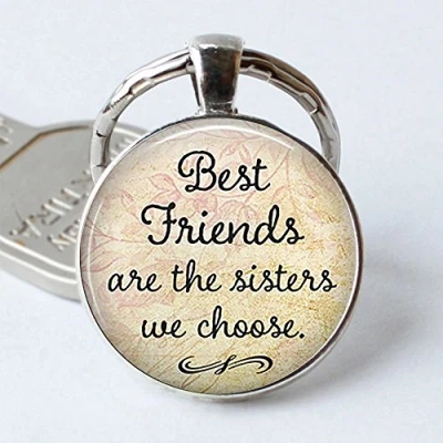 Image of Gemini_mall® BBF Best Friends keychain Friendship Love Gift Keyring for Women