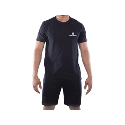 Image of Serge Blanco Men&#039;s Pyjama SER/1/ENC Pajama Set, WES/BK, 3XL