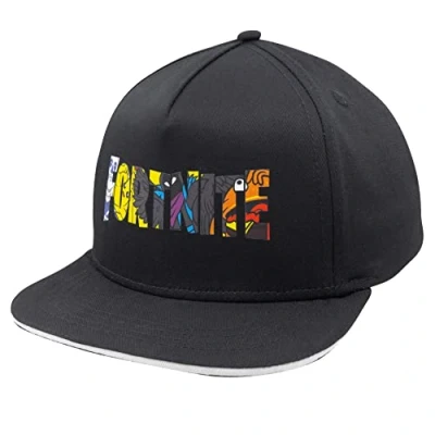 Image of FORTNITE Baseball Cap for Boys, Quality Made Boys Hat and Fitted Cap, Flatbrim with Sleek Design, Multi Fortnite, One Size