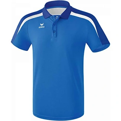 Image of Erima Men&#039;s Liga Line 2.0 Polo Shirt New Royal/True Blue/White, 4X Large