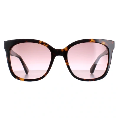 Image of Kate Spade Square Womens Havana Pattern Brown Gradient Kiya/S One Size