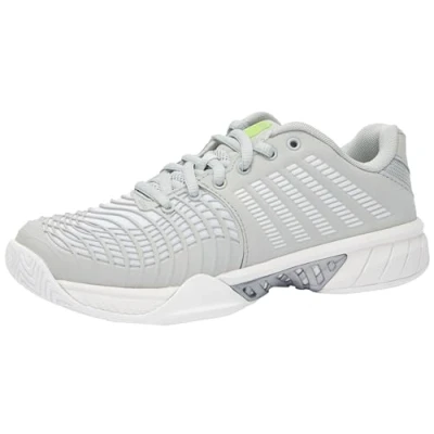 Image of K Swiss Performance Women&#039;s Express Light 3 Tennis Shoes, Gray Violet/White/Lime Green, 3.5 UK