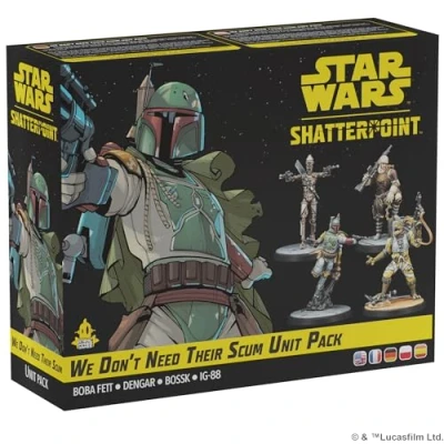 Image of Atomic Mass Games Star Wars Shatterpoint: We Don’t Need Their Scum Squad Pack Miniatures Board Game Ages 14+ 2 Players 90+ Minutes Playing Time