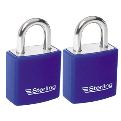 Image of Sterling APL APL442P 2 x 40mm Burg Wachter Padlocks, Red Blue, 40mm, Set of Pieces
