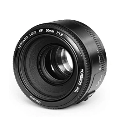 Image of YONGNUO YN 50mm F/1.8 AF/MF Large Aperture Auto Focus Lens Compatible with Canon EF
