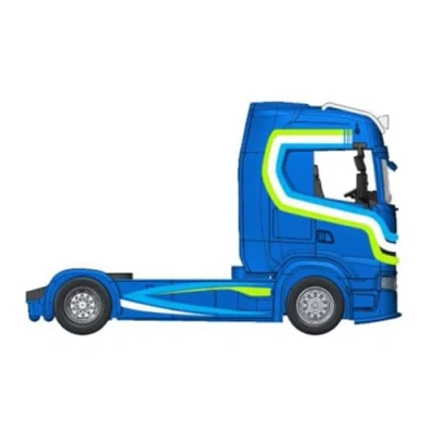 Image of Bburago B18 32206 Street FIRE HAULERS Custom CABS Truck Scania S730 143 Scale Collectible Toy Die Cast Model
