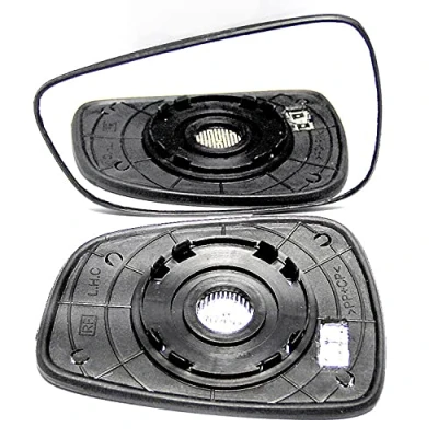 Image of Fits For Hyundai I30, 2012 Heated Base Convex Wing Mirror LEFT HAND (UK Passenger Side)