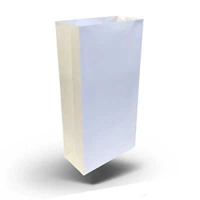 Image of 10 X QUALICARE Quality Premium Thick Poly Lined Travel SEA CAR Sick Vomit White Paper Bag Bags 23.5 12CM