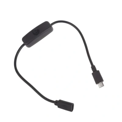 Image of XAGMODSHN Micro USB Cable with 501 Power Button Switch Convenient Supply Extension Cord for and More