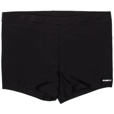 Image of Maru Swimwear Men&#039;s Solid Lycra Short Black, 36 Inch