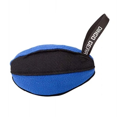 Image of DINGO GEAR Bite Tug Rugby Ball for Dog Training Fun IGP K9 Blue S02789