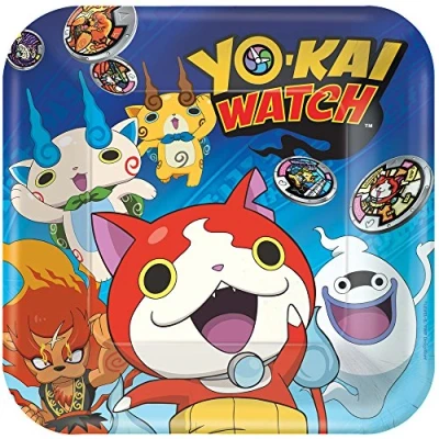 Image of Amscan International 551740 23 cm Yokai Watch Paper Plates