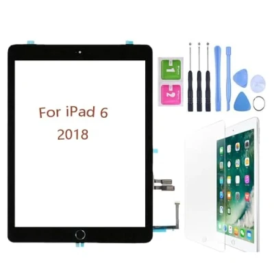 Image of Hedywei Replacement Touch Screen for iPad 6 Gen A1893 A1954 (2018 9.7 inch) Digitizer with Tool Kit