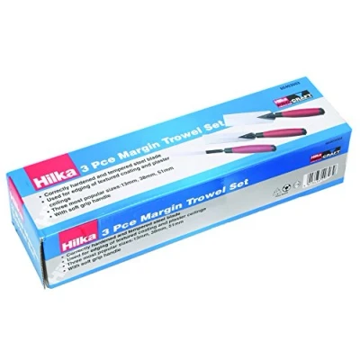 Image of Hilka 66403003 3 PCE Margin Soft Grip Trowel Set, 51 mm