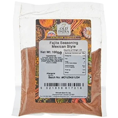 Image of Old India Fajita Seasoning Mexican Style 100g