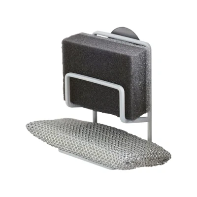 Image of Yamazaki Sponge Holder, Alloy Steel, White, One Size