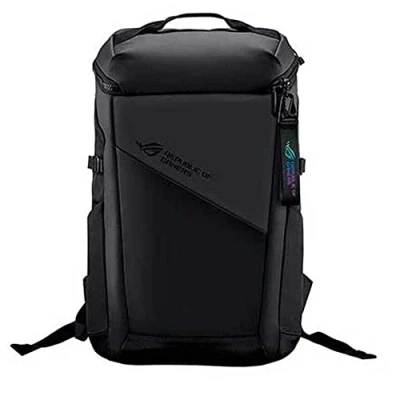 Image of ROG Ranger BP2701 lightweight gaming backpack made of water repellent material, with multiple pockets, fits up to a 17 inch laptop