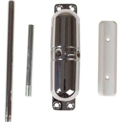 Image of Yale P YSMDC PC Surface Mounted Door Closer, Spring Loaded with Adjustable Tensioner, Automatic Closure of Doors Up to 50 kg, Polished Chrome Finish