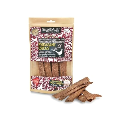Image of Green &amp; Wilds Eco Friendly Natural Dog Treats Pheasant Chews
