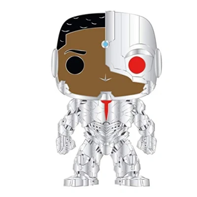 Image of Funko Loungefly POP! Enamel Pin: Cyborg Justice League 2017 Pins Cute Collectable Novelty Brooch for Backpacks &amp; Bags Gift Idea Official Merchandise Movies Fans