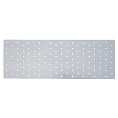 Image of ALBERTS, Sendzimir galvanised, 400 x 120 mm 353469 Perforated Plate