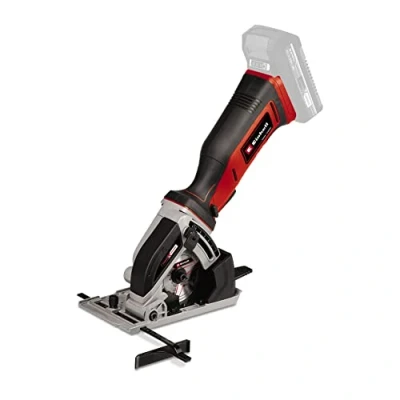 Image of Einhell Power X Change 89mm Cordless Mini Circular Saw 18V Hand Held Rotary With 2 Blades For Cutting Wood And Plastic TE CS 18/89 Li Solo Compact Battery Charger Not Included