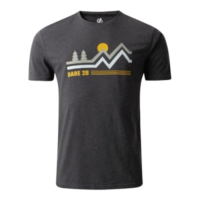 Image of Dare 2b Men&#039;s Breathable Movement III T Shirt Charcoal Grey Marl