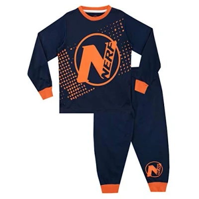 Image of Nerf Boys Pyjamas Blue Age 6 to 7 Years