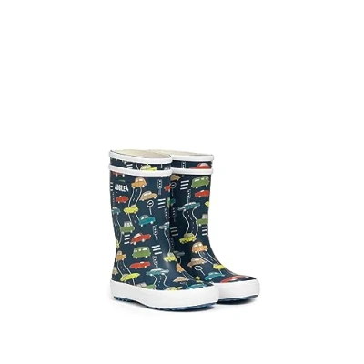 Image of Aigle LOLLY POP PLAY boys&#039;s Children&#039;s Wellington Boots in Multicolour