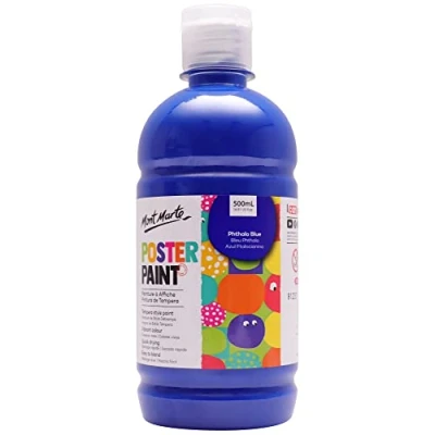 Image of MONT MARTE MPST0024 Phthalo Blue Poster Paint 50ml