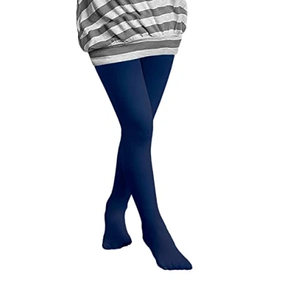 Image of Lady Sofia Girls Semi Opaque Tights 40 Denier Kids Fashion (1 2 Years, Navy)