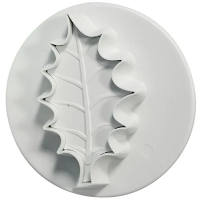 Image of PME Veined Holly Leaf Plunger Cutter, 3X Large Size, White