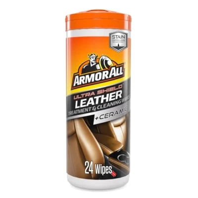 Image of Armor All Ultra + Ceramic Leather Treatment and Cleaning Wipes 24 Count
