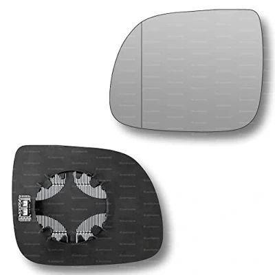 Image of Less4spares Replacement Wing Mirror Glass Right Compatible with Audi Q5 2008 2016 CLIP ON Driver Off side Heated Blind Spot